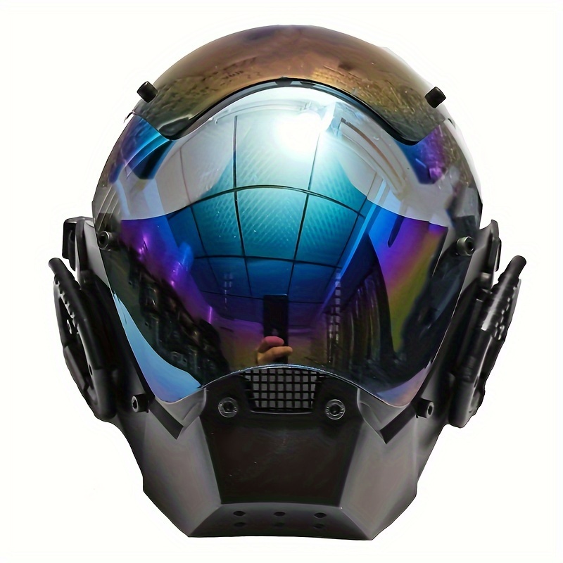 Cyber Punk Mask Helmet Cosplay For Motorcycle Men And Women, Cool Mask  Techwear, Full-face Mask Costume Accessory