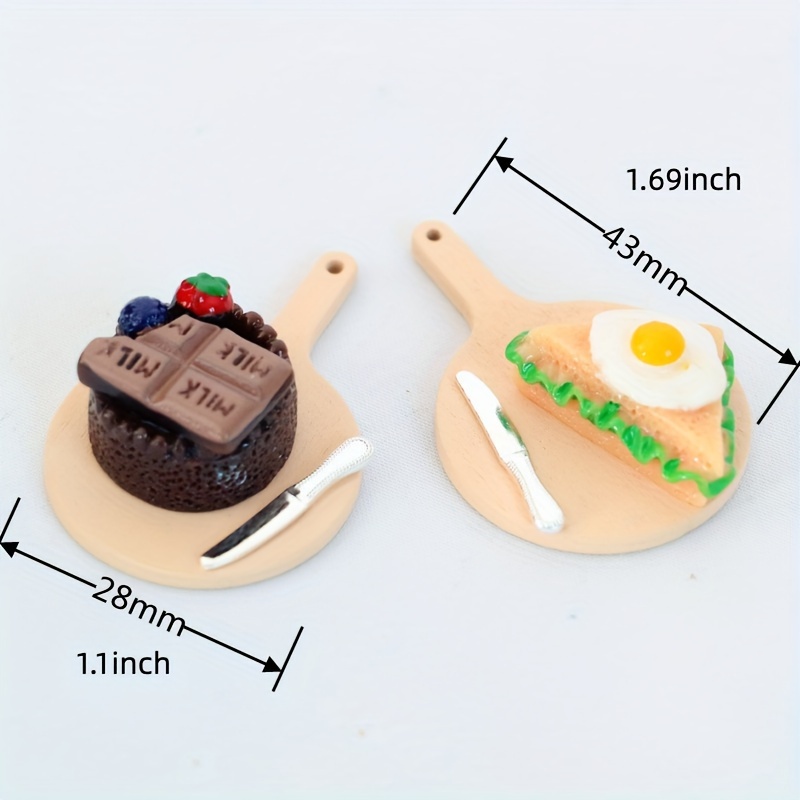 Mini Food Miniature Doll House Accessories Small Resin Doll - Temu