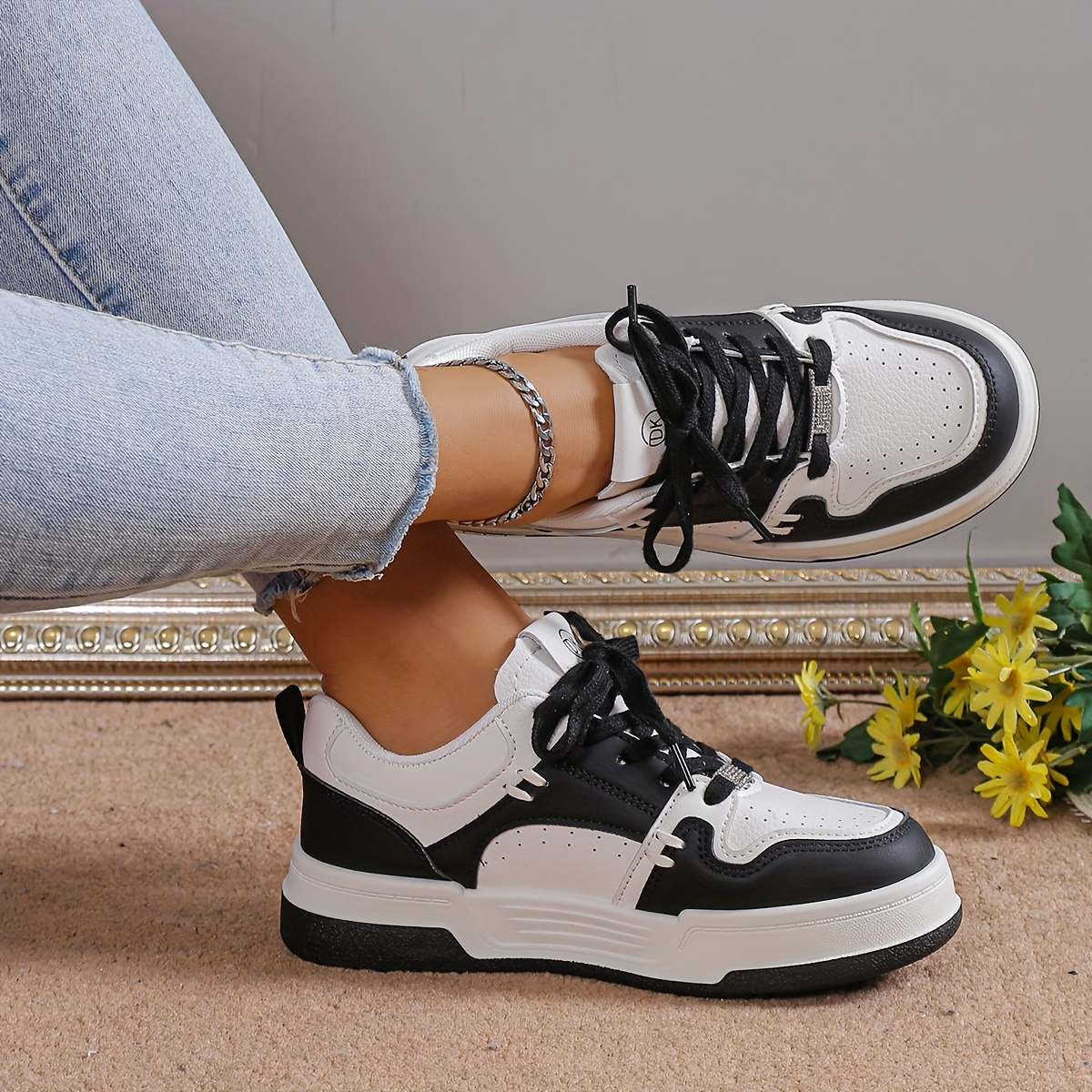 Mujeres Plataforma Zapatos Skate Casual Redondo Dedo Pie - Temu