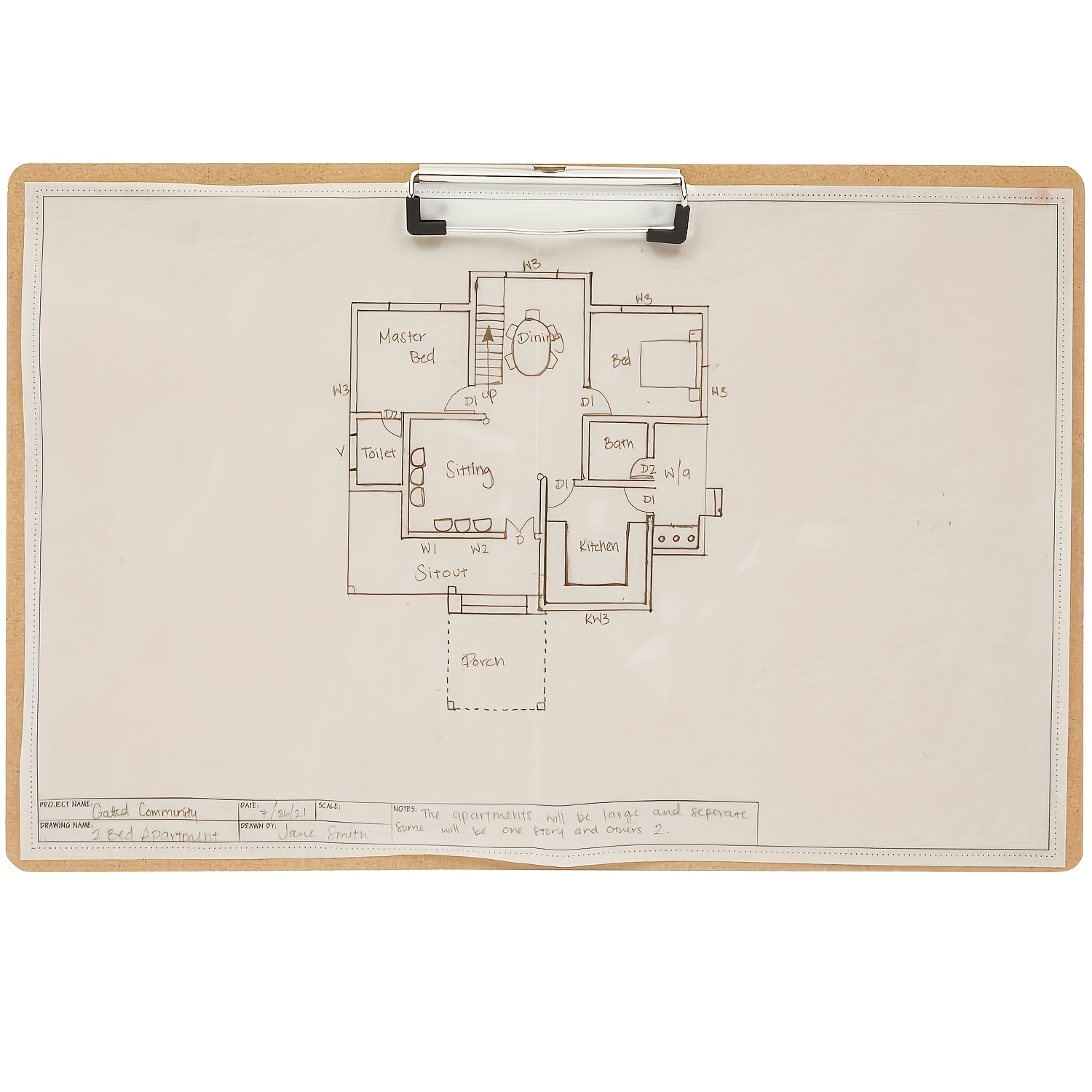 2 Pack Extra Large Clipboard 11x17 inch Legal Size Wooden Landscape  Clipboard