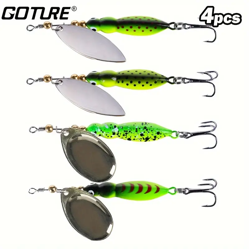  30pcs Fishing Lures Spinner Baits Bass Lures Trout Lures Hard  Metal Spinnerbaits Fishing Spinners Lures Kit for Pike Salmon Walleye  Freshwater Saltwater Fishing : Sports & Outdoors