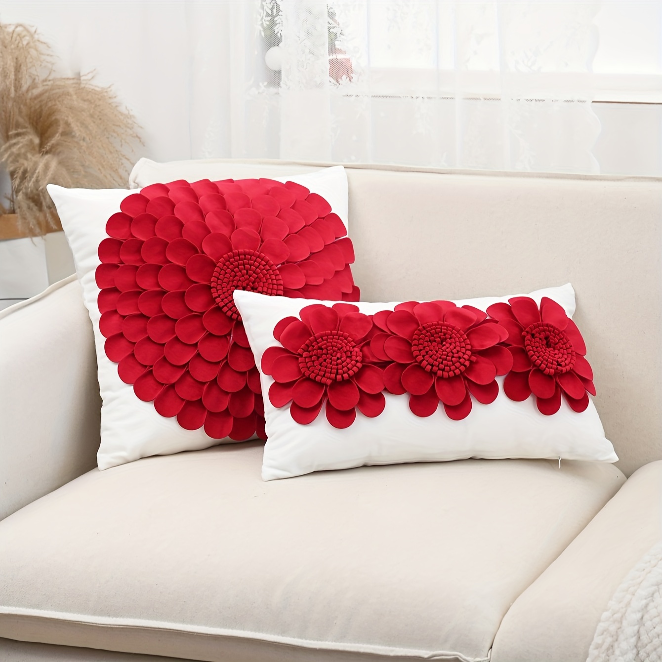 1pc Solid Color Cushion Cover Without Filler, Simple Throw Pillow Cover,  Pillow Insert Not Include, For Sofa, Living Room