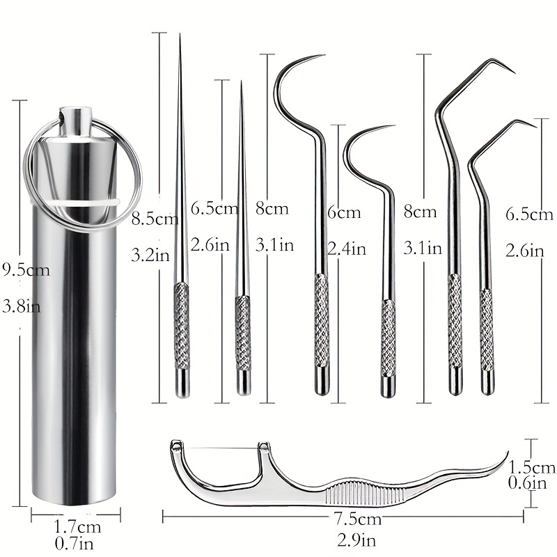 Metal Titanium Toothpicks Portable Reusable Pocket - Temu Belgium