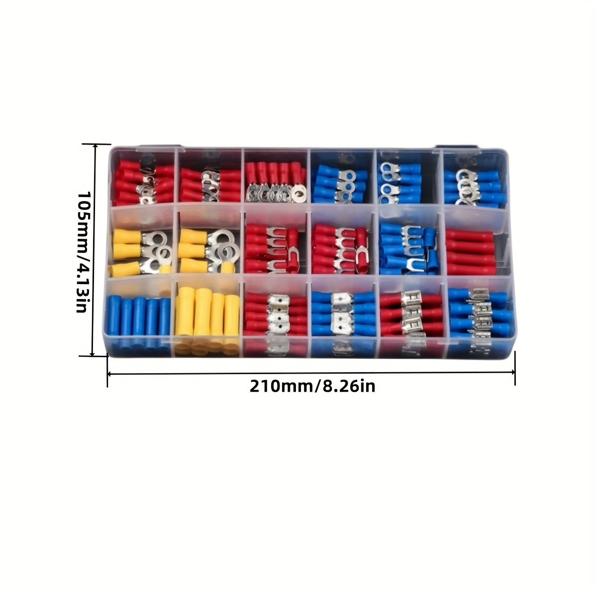 480Pcs Car Wire Assorted Insulated Electrical Terminals Connectors Crimp  Box Kit