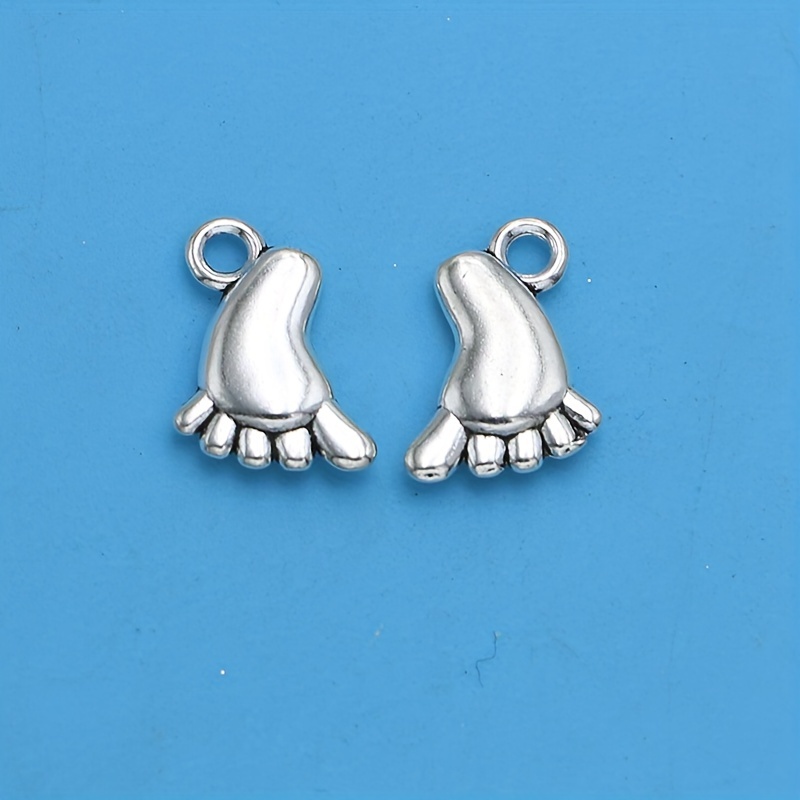 50pcs Baby Feet Charms ,jewelry Making Charms for Bracelets 