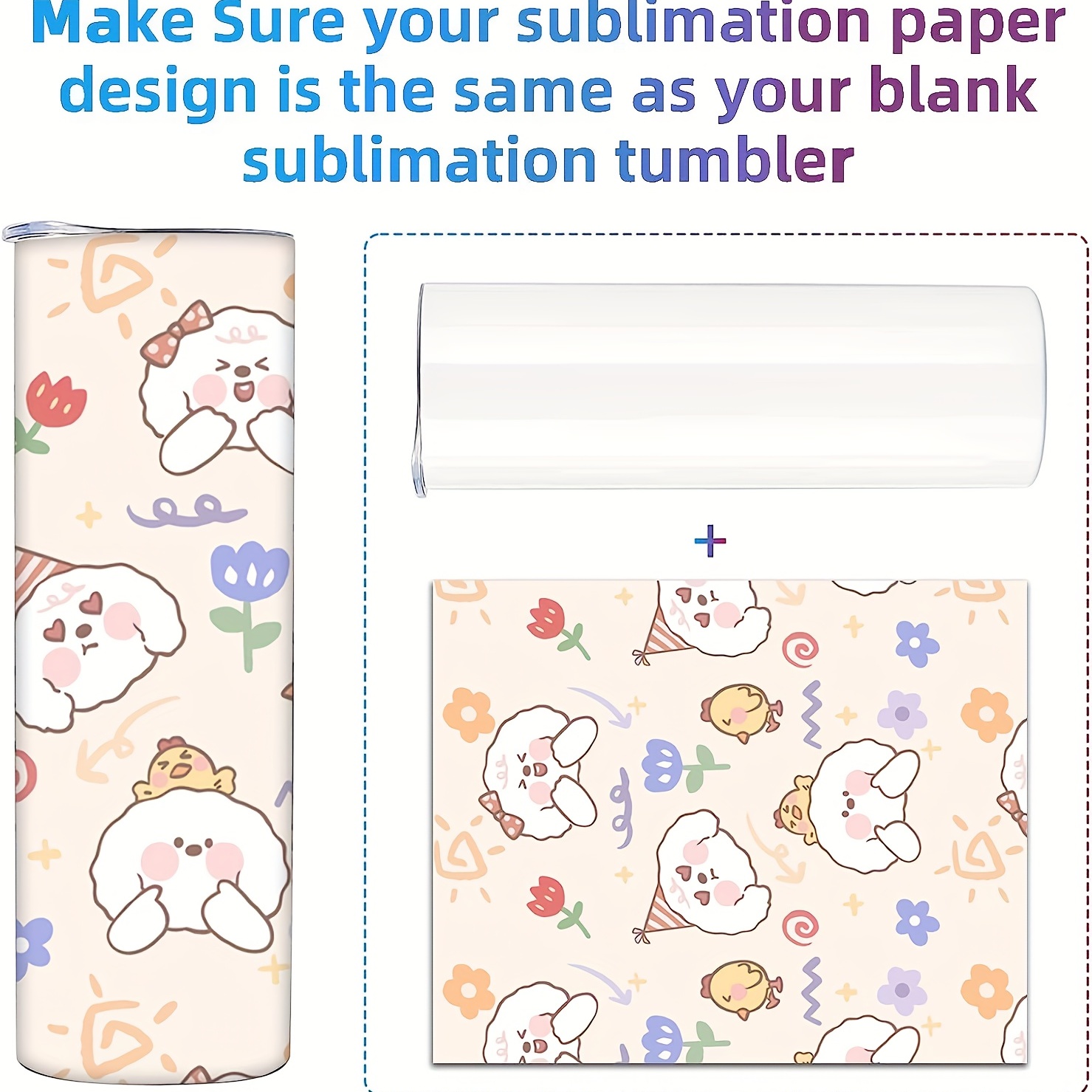 2 Pack Sublimation Blanks Tumblers Width Measurer, Easily Measure The  Height and Width of Your Sublimation Tumblers, Use for Heat Press  Sublimation