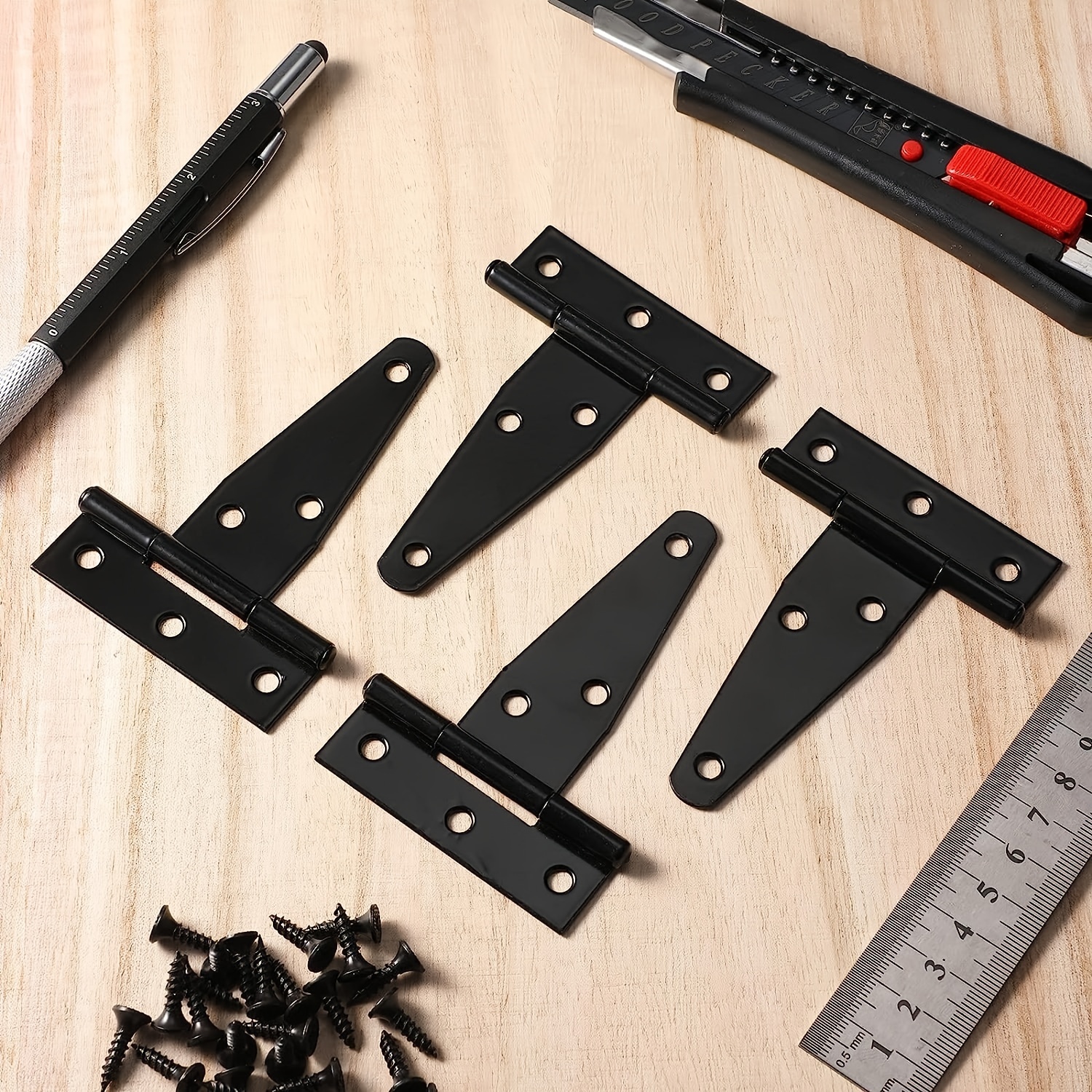 T hinge Gate Shed Hinges In Black Door Barn Gates Hinges - Temu