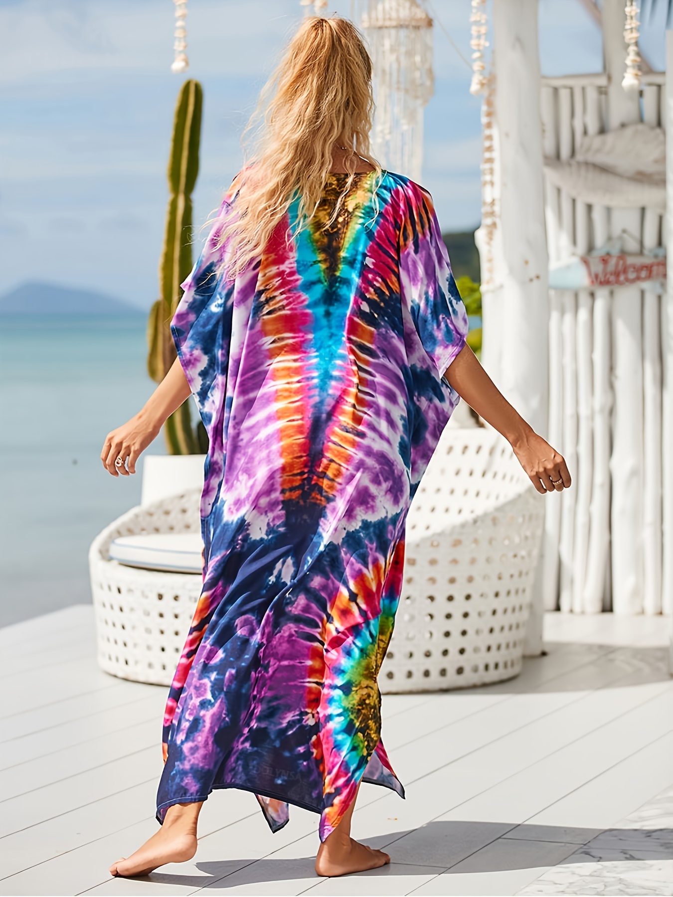 Tie dye outlet beach cover