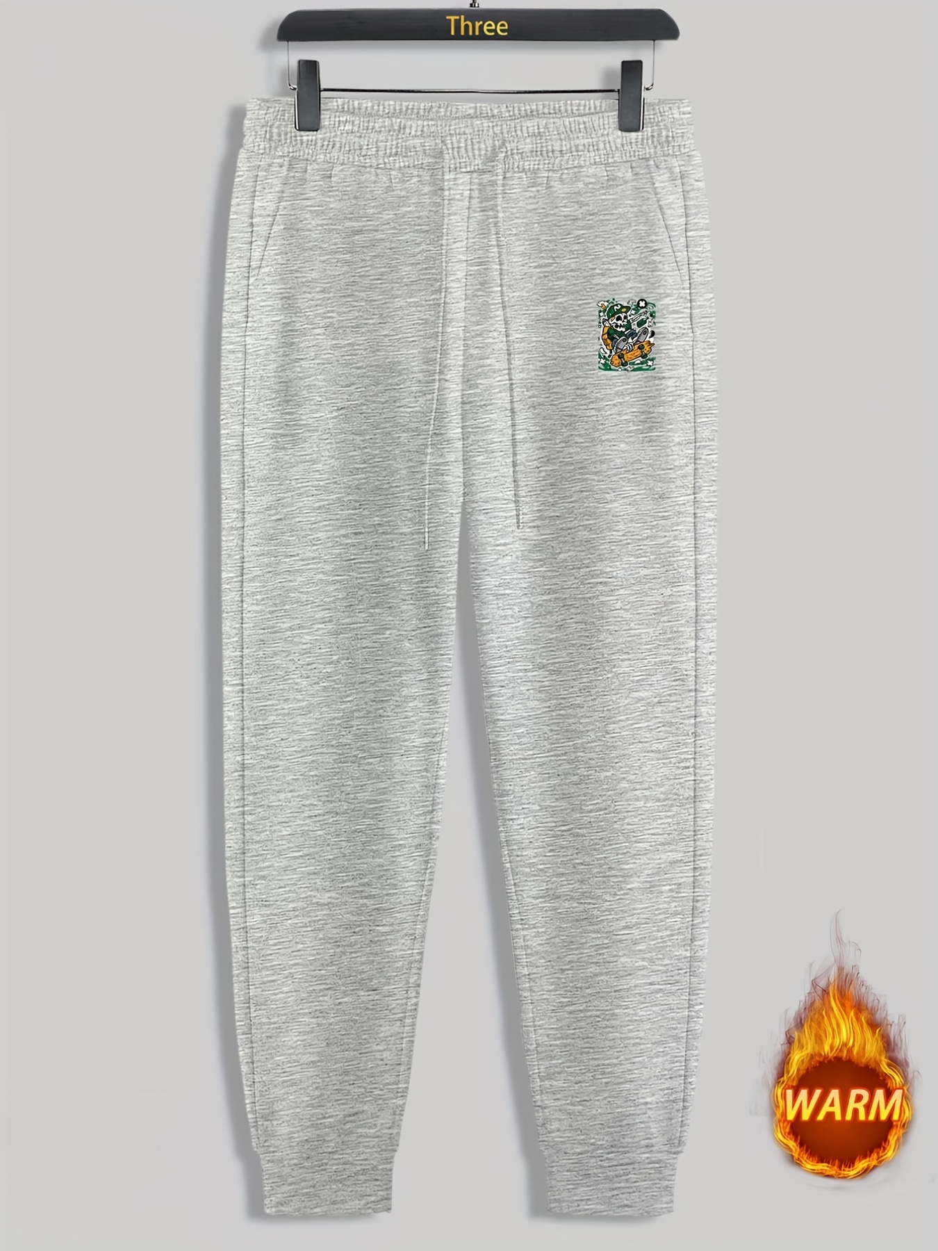 Grey Skull Sweatpants