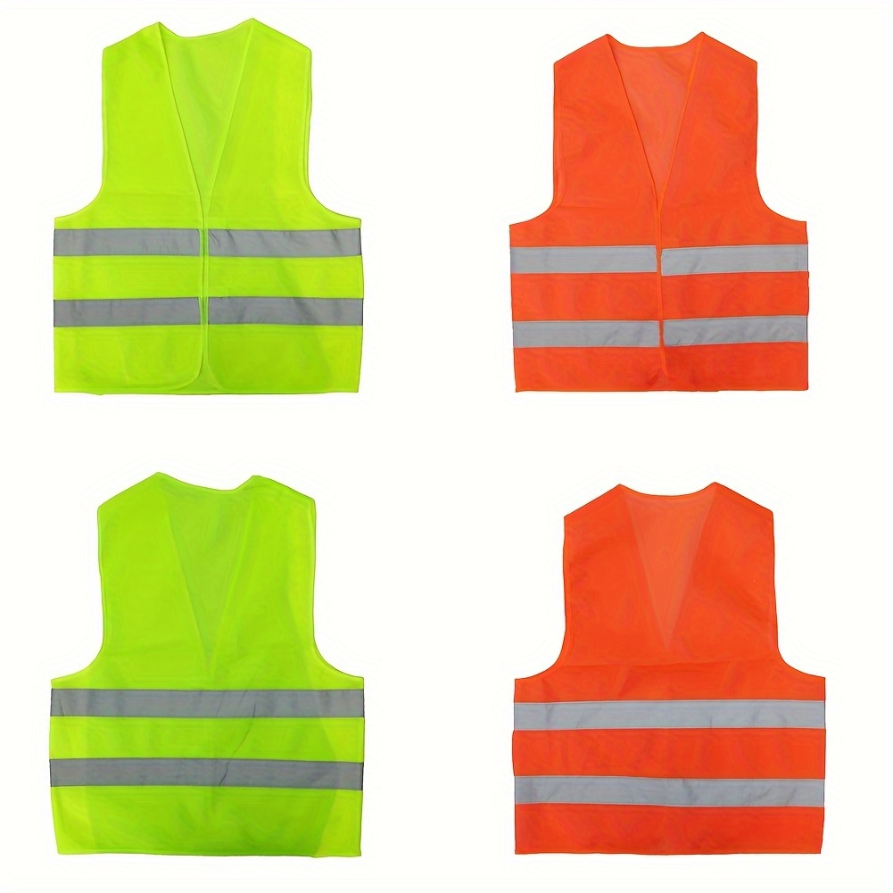 2pcs 4pcs High Visibility Vest Reflective Safety Vest Safety Vest