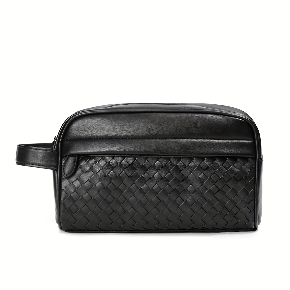 Men's Business Clutch Bag Portable Cosmetic Case Toiletry Bag