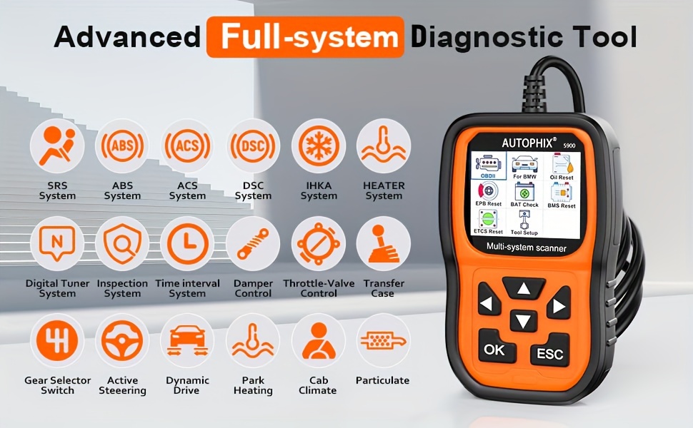 BENTISM BMW OBD2 Scanner Diagnostic Tool, BMW Full Systems Code Reader, for  BMW OBD2 Scanner Full System Car Scan Tool, Full Diagnostic Tool