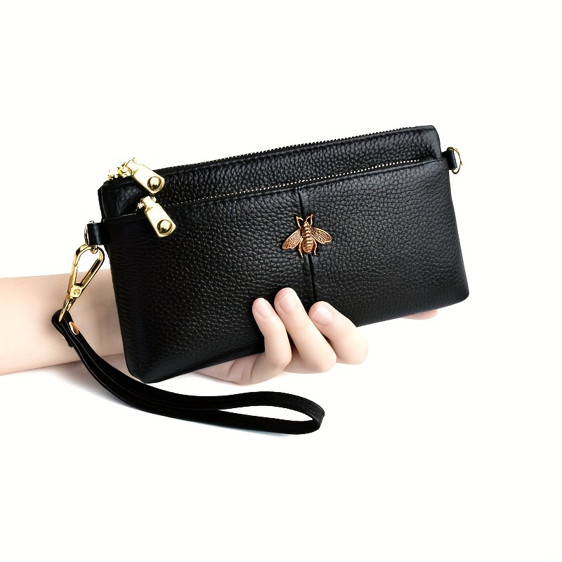 Small Clutch Bag For Women, Fashion Stitching Crossbody Bag, Simple Handbag  With Wristlet, Multi Zipper Purse For Every Day - Temu