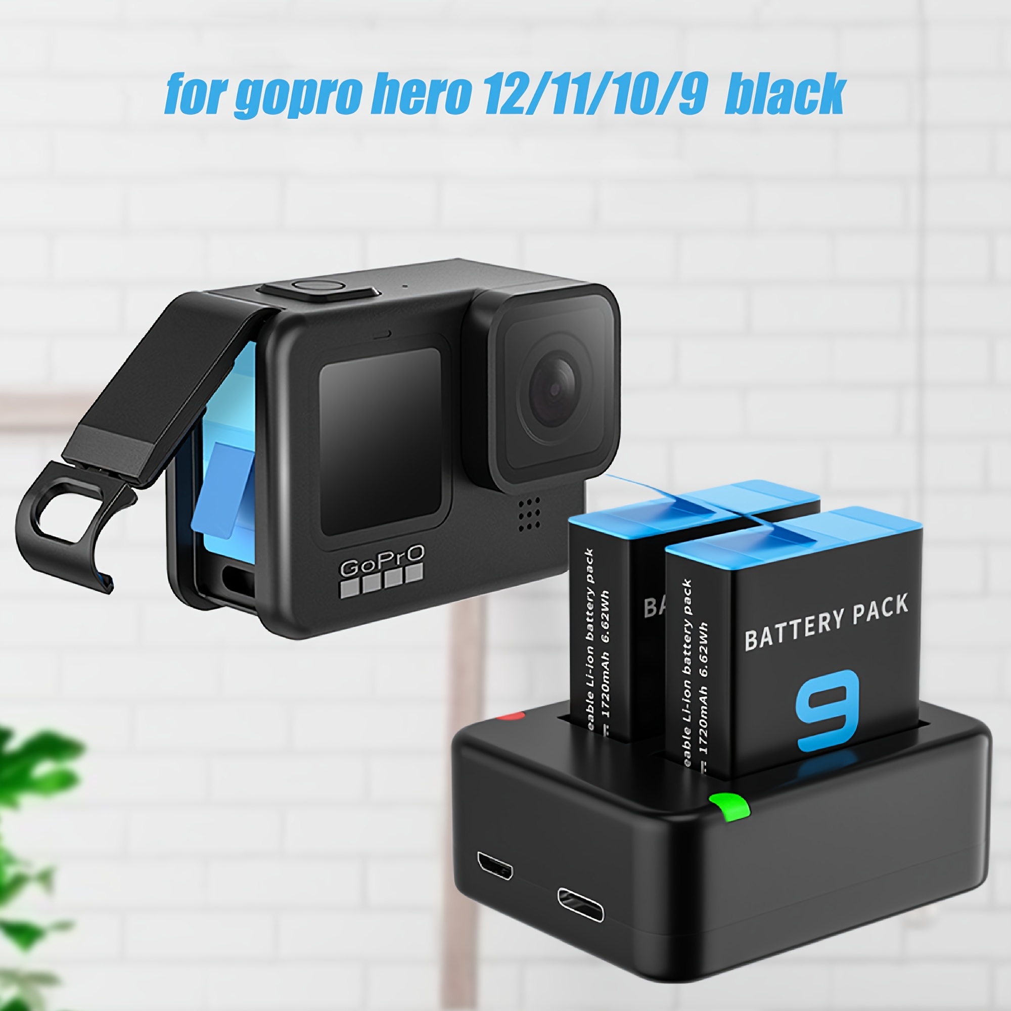 GoPro Chargeur Batteries Dual + Enduro (HERO 9/10/11/12)