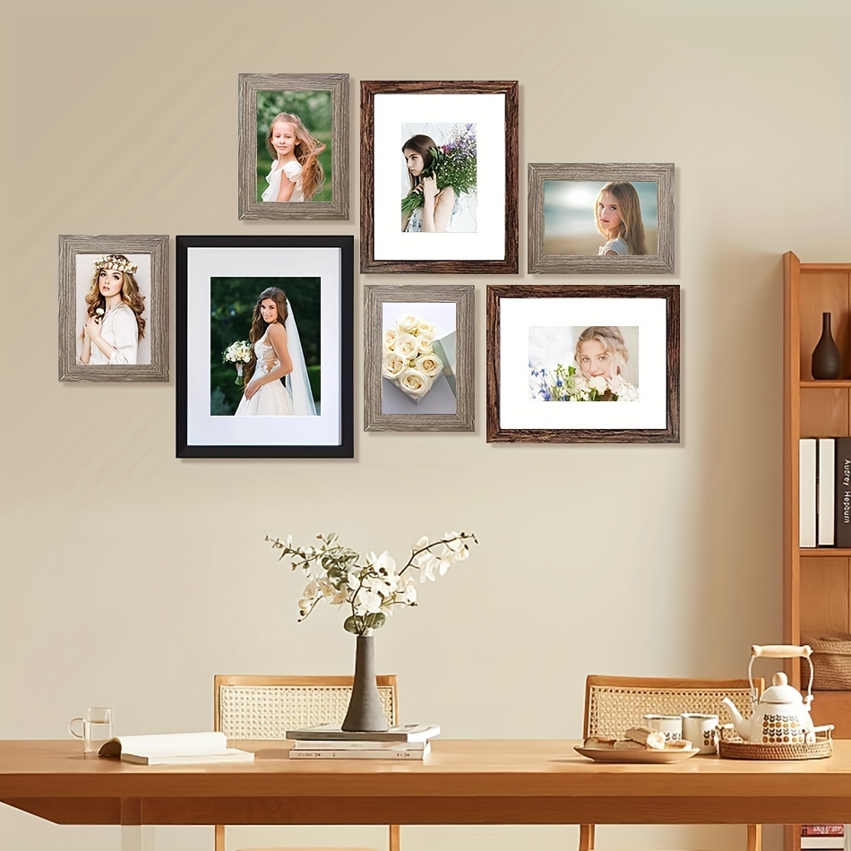 Juego de marcos de fotos para decoración de pared, paquete de 12 marcos de  pared de galería, marcos de fotos de collage para montaje en pared, incluye
