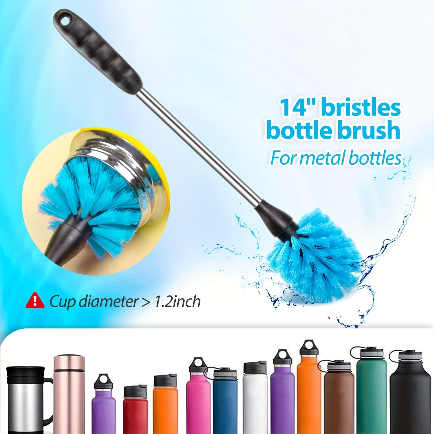 Bottle Brush, 5 Pack Bottle Cleaner Brush, For Narrow Neck Bottles, Sport  Bottles, Thermos, Wine Glasses