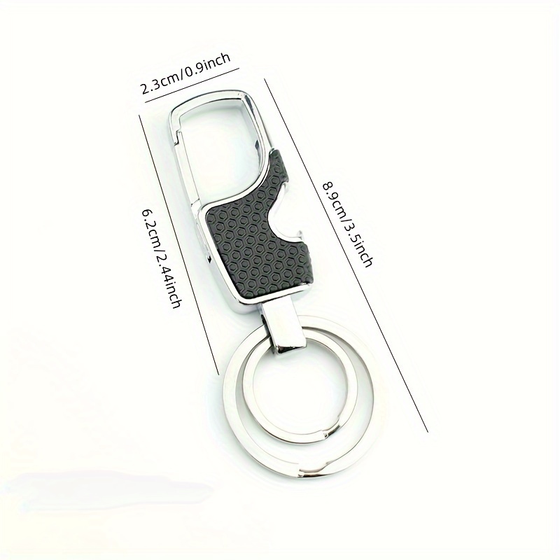 Men's Car Key Pendant Double Ring Key Ring For Men - Temu