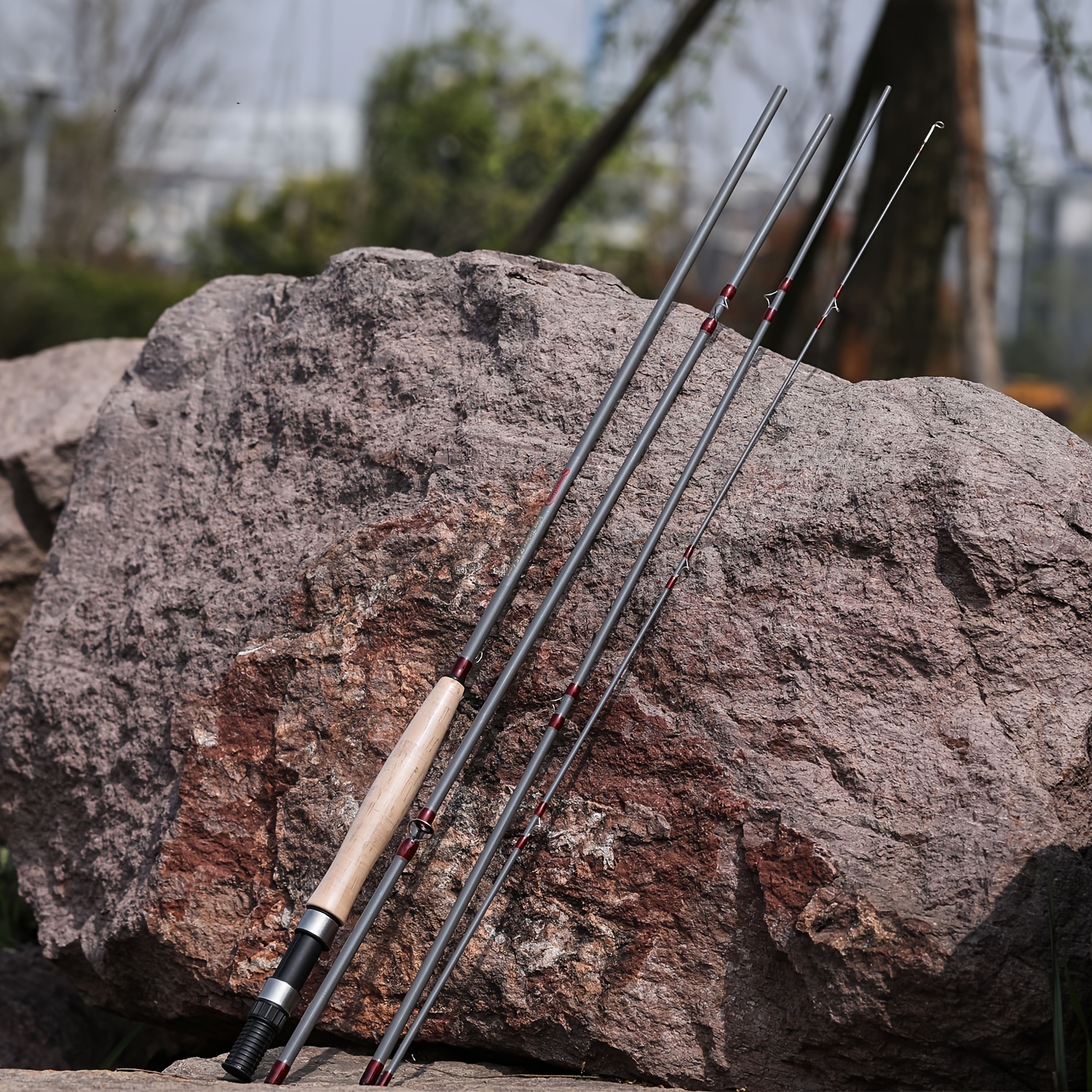 Sougayilang 5 section Carbon Fiber Fly Fishing Rod For - Temu Canada