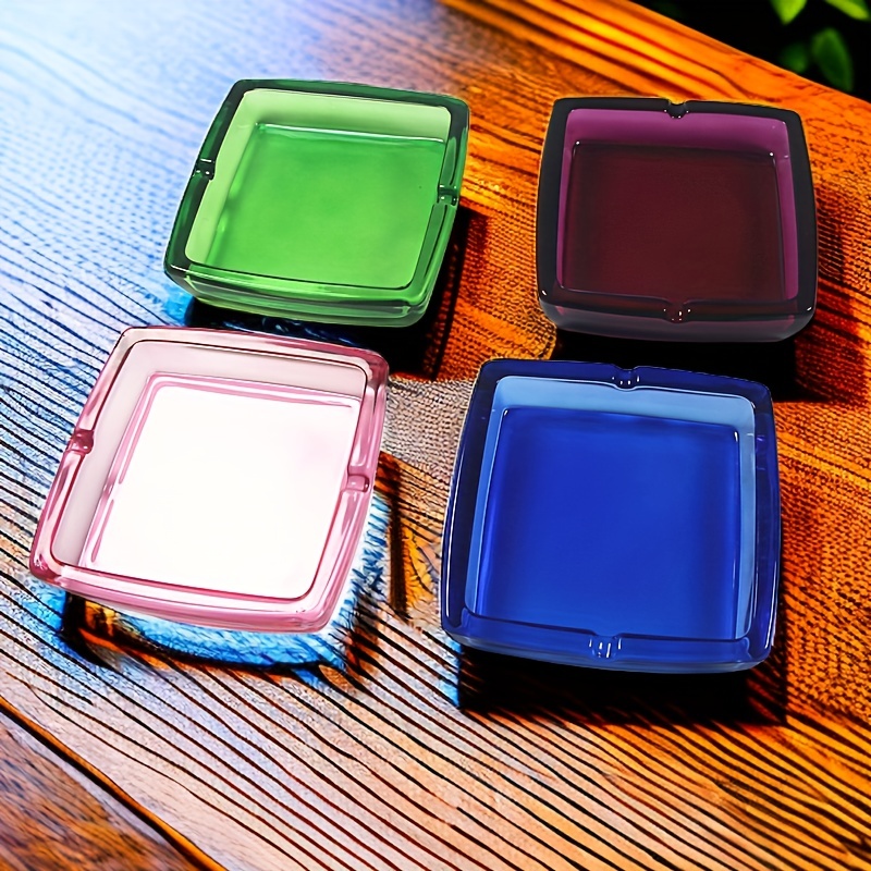 Silicone Ashtray Colorful Fluorescence Ashtray Set Portable - Temu