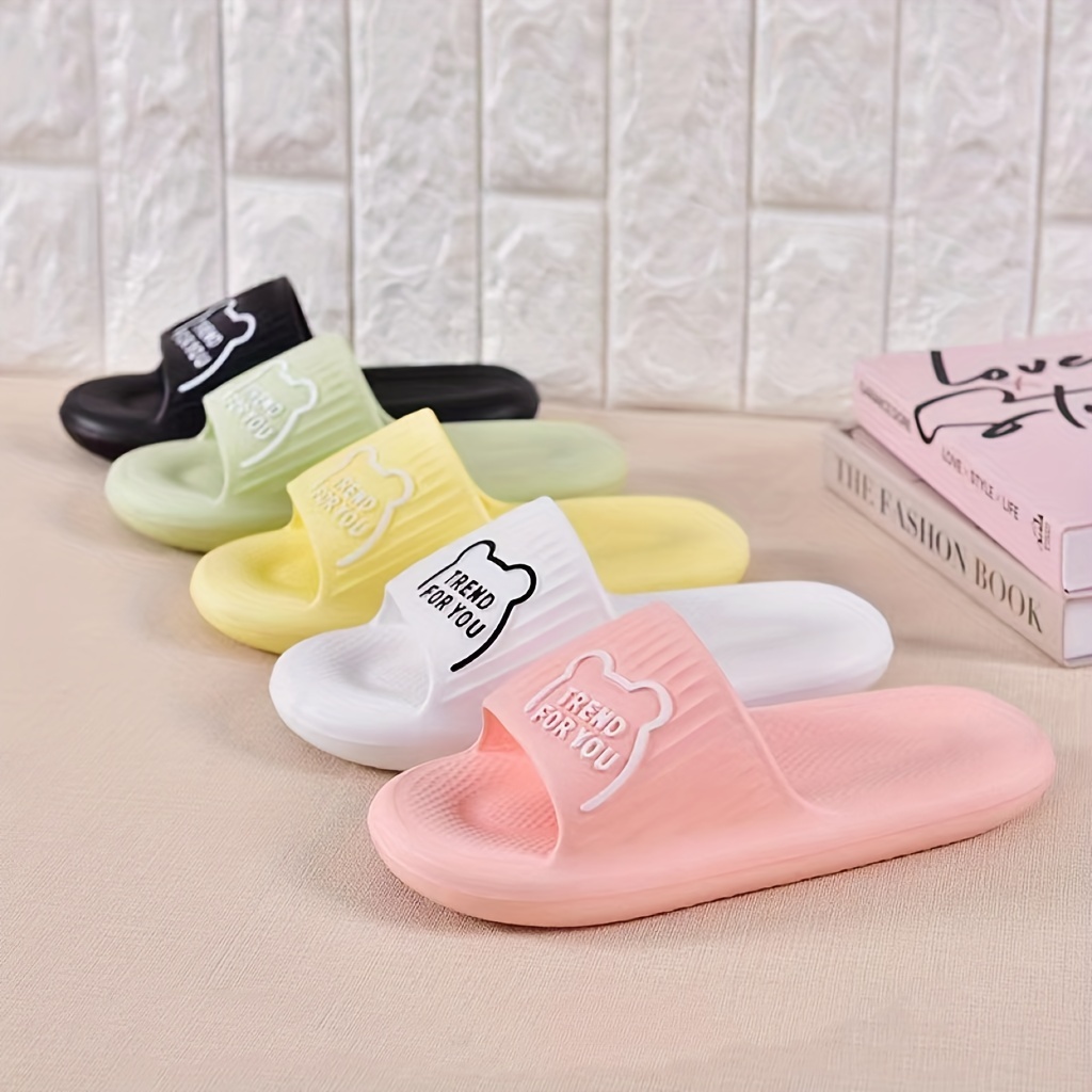 Girls Cute Slides Strap Casual Indoor Slippers Temu