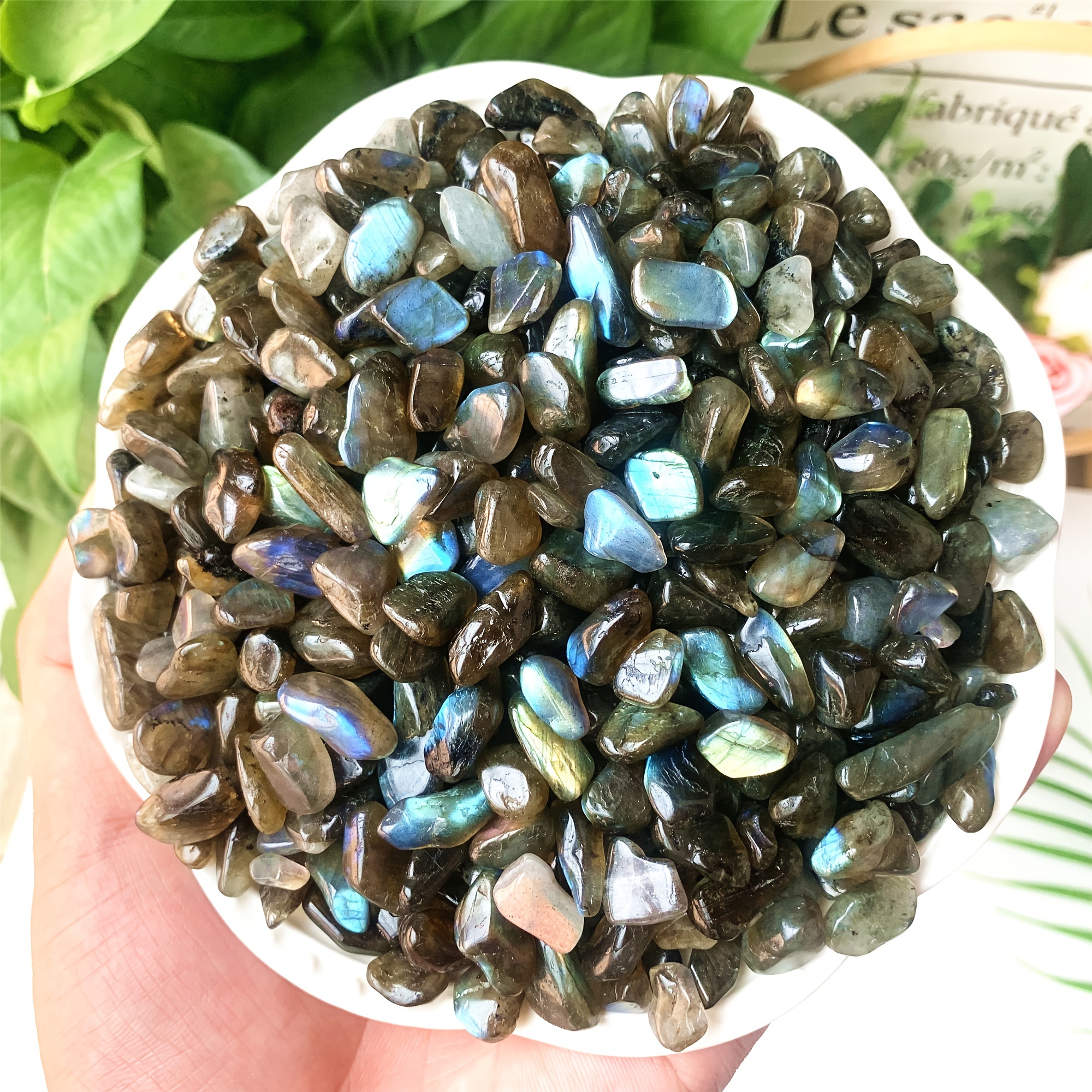 1 oz ite Crystal Tumbled Stones Polished Rocks - Natural Gem Stones  for Healing - DIY Crystals for Protection