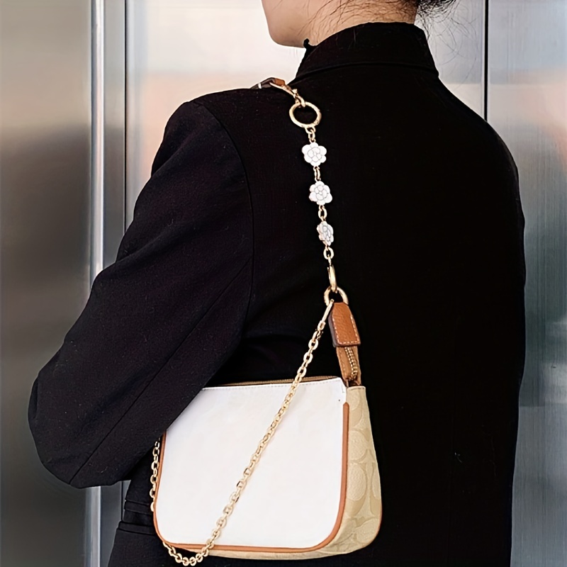 Camellia Flower Extension Chain Handbag Strap Extender