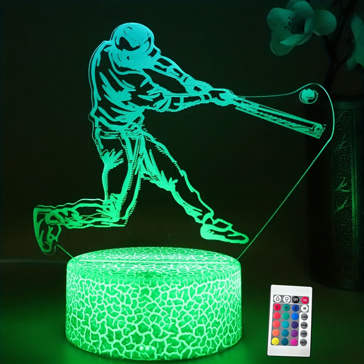 1 Set Luce Notturna Sportiva Baseball 3d Luci Decorative Led - Temu Italy