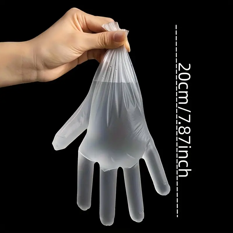 100/200pcs Gants jetables transparents gants en plastique - Temu Belgium