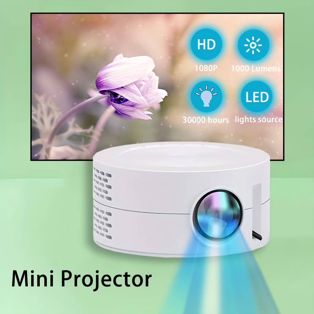 Mini Proyector Portátil Proyector Teléfono Inteligente - Temu