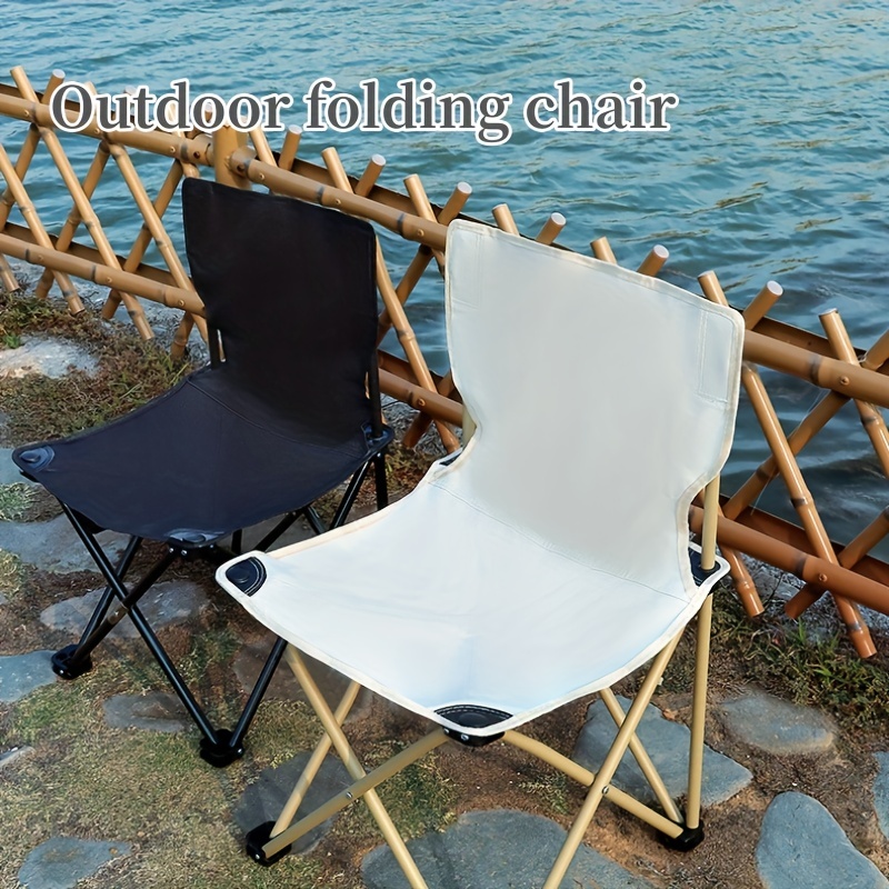 lightweight folding camping chair perfect for picnics hiking beach fishing more max load bearing capacity 110kg sports & outdoors 1