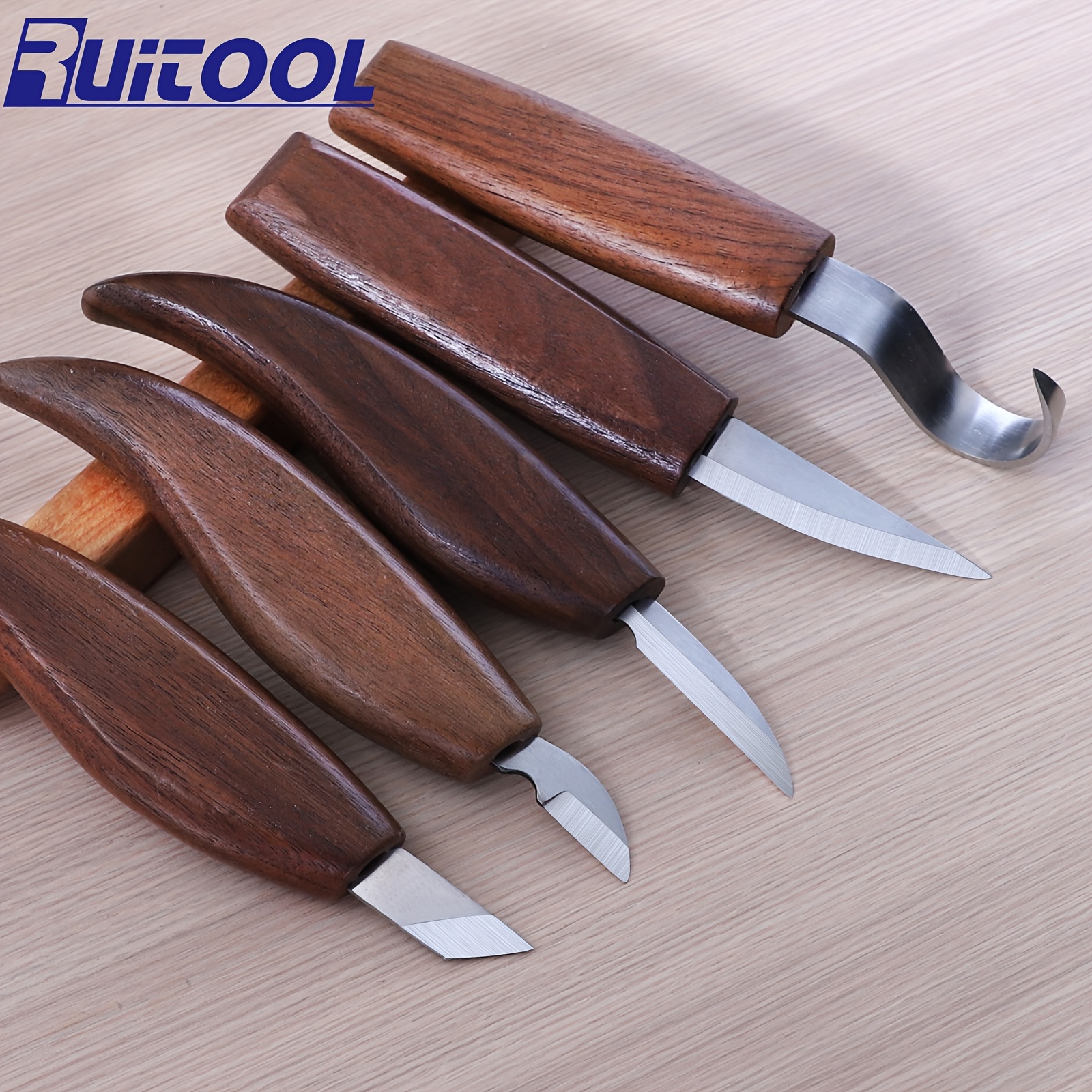 Wood Carving Hook Knife And Sloyd Knife For - Temu