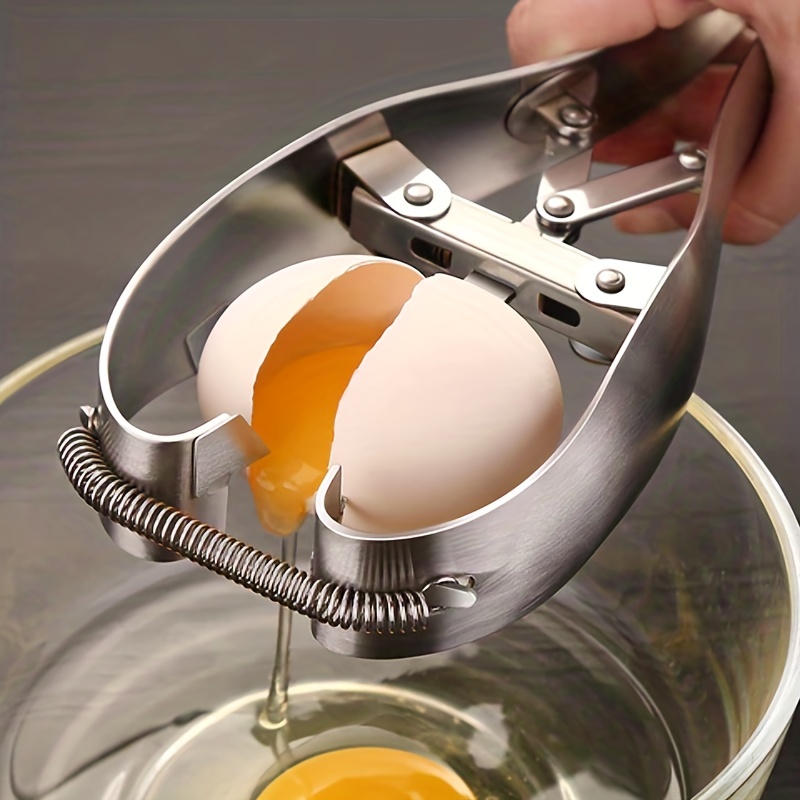 2 Pieces Egg Topper Cutter Stainless Steel Boiled Egg Cutter Cracker Egg  Shell Scissors Opener for Kitchen Tool Supply