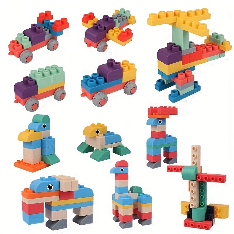 Eductional Baby Soft Rubber Building Blocks Toys 