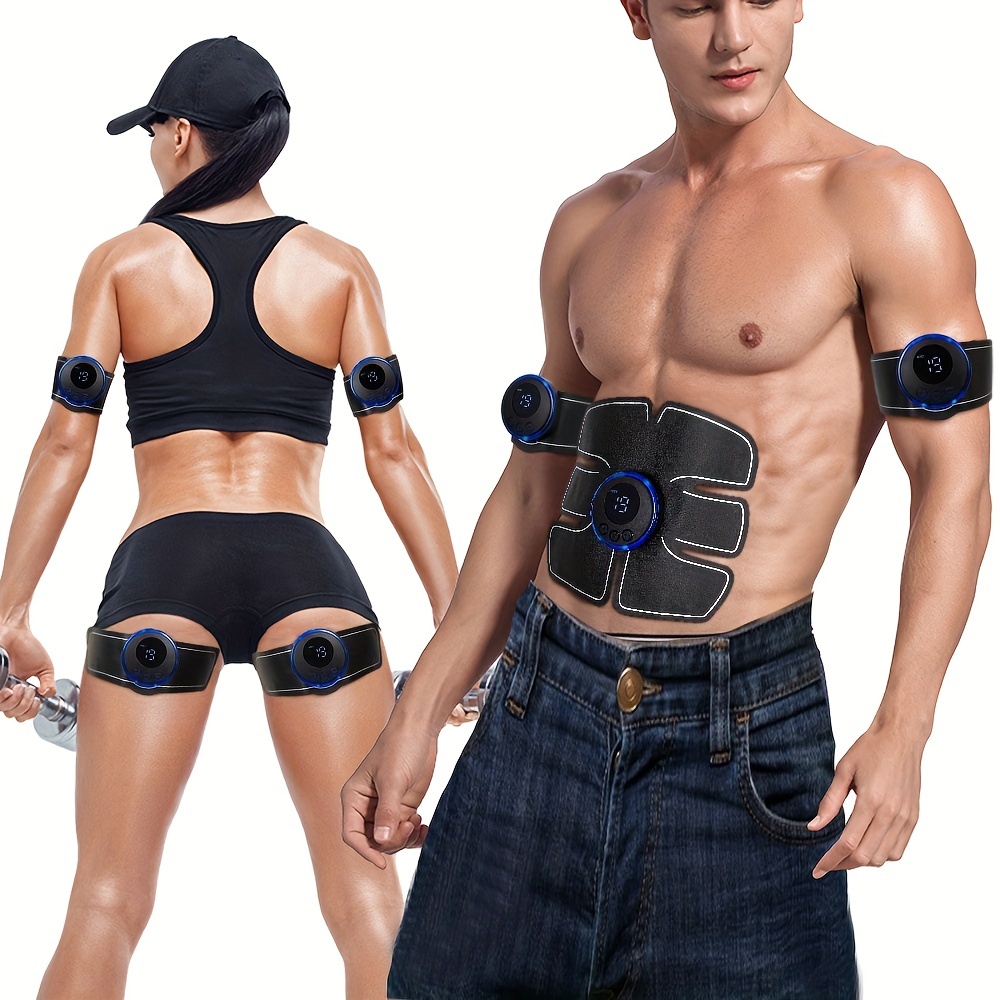Electroestimulador muscular para abdominales, pierna, brazo. Masajeador  eléctrico cinturón estimulador tonificador.