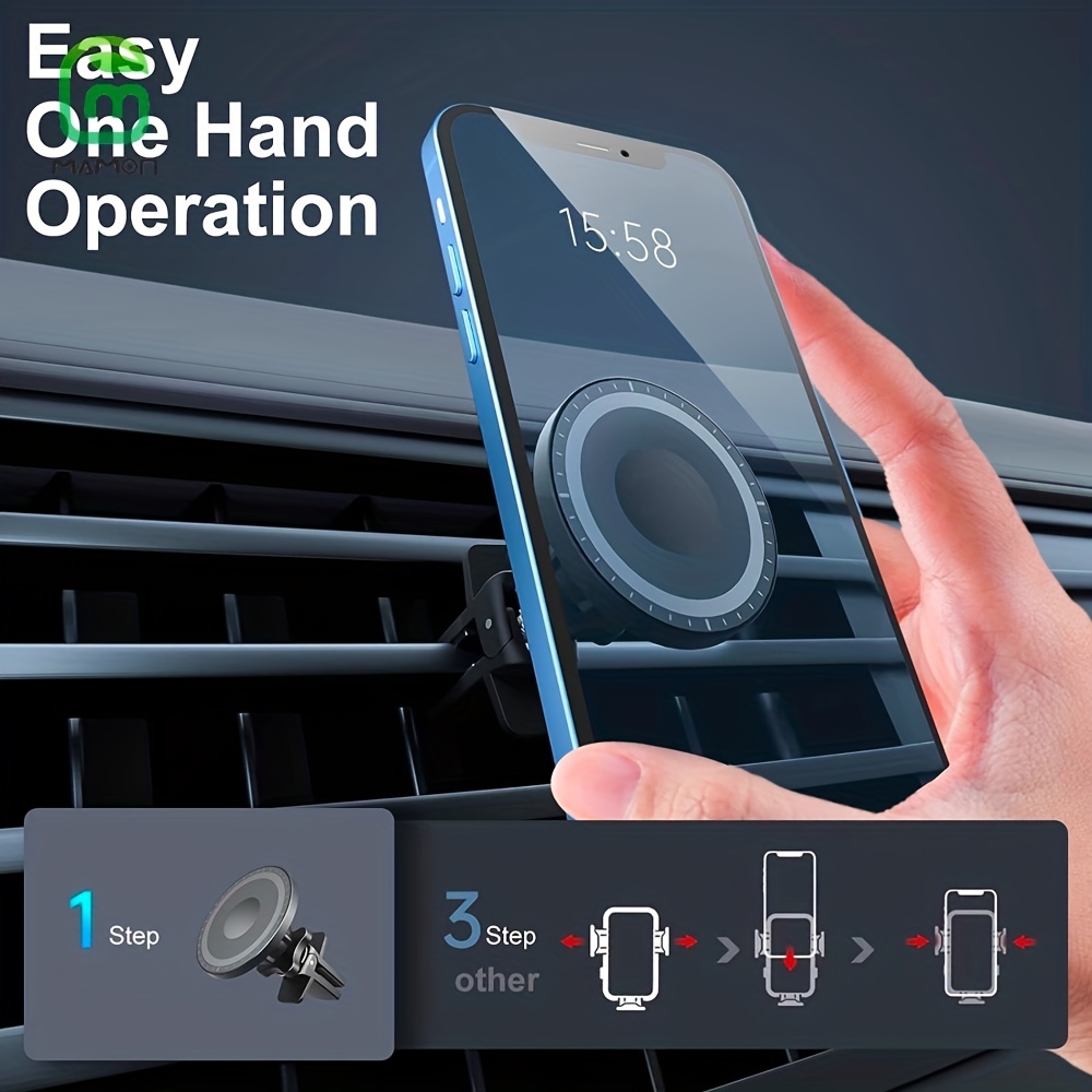 MagSafe Car Mount with Strong Magnets for iPhone