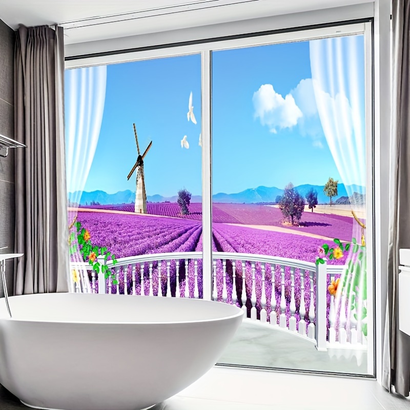 1 Stück Milchglas-Fensterfolie, Fensteraufkleber Für Badezimmer Und WC,  Lichtdurchlässige Und Undurchsichtige Folie, Für Wohnzimmer, Schlafzimmer