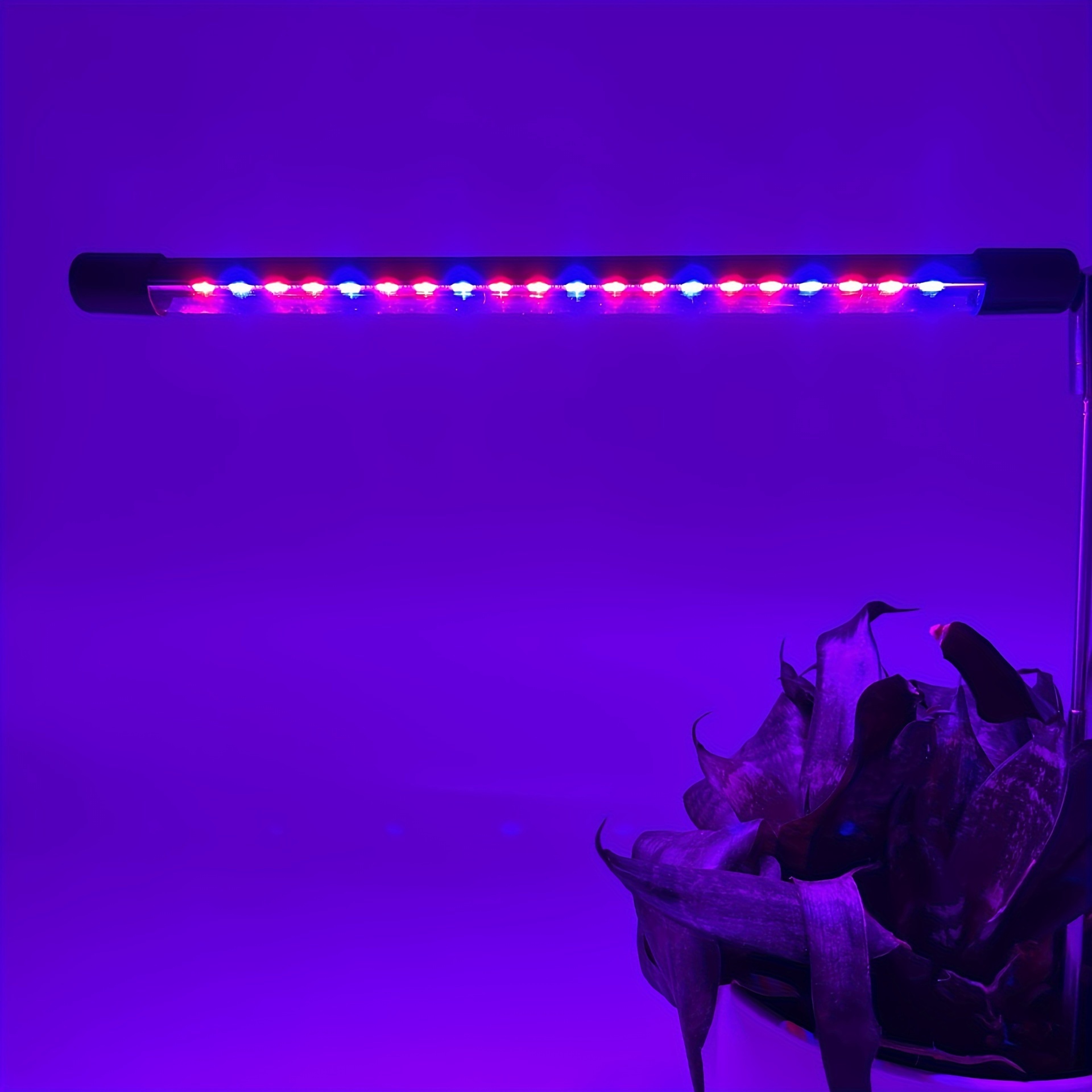 1 pack grow light plant lights for indoor plants full spectrum plant growing lamp 10 level dimmable auto on off timing 3 9 12hrs plugable red light purple light blue light grow light details 2