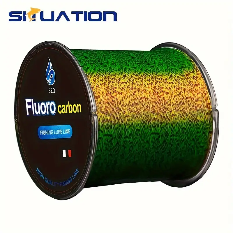 Fluorocarbon Spotted Fishing Line - 500m/547yds Monofilament Nylon Line for  Superior Strength and Durability