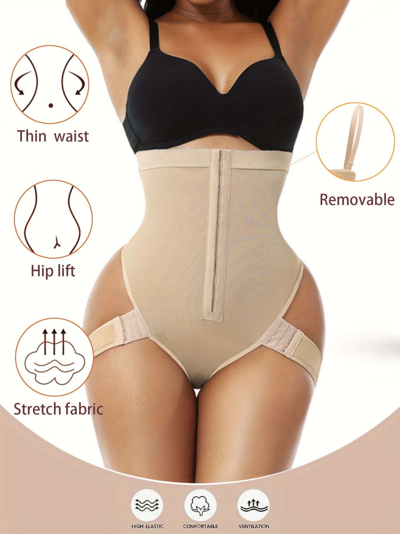Seamless Shaping Panties Waist Trainer Tummy Control High - Temu