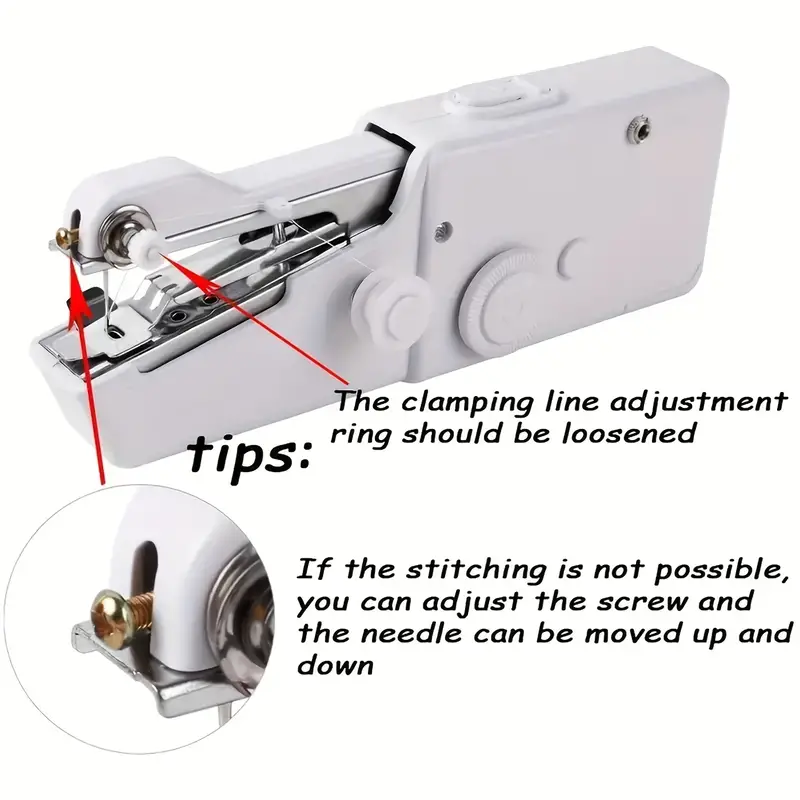Handheld Sewing Machine Mini Sewing Machines, Portable Sewing Machine Quick  Handheld Stitch Tool For Fabric, Cloth, Clothing (battery Not Included,  Self-prepared 4 Aaa Batteries) - Temu Republic of Korea