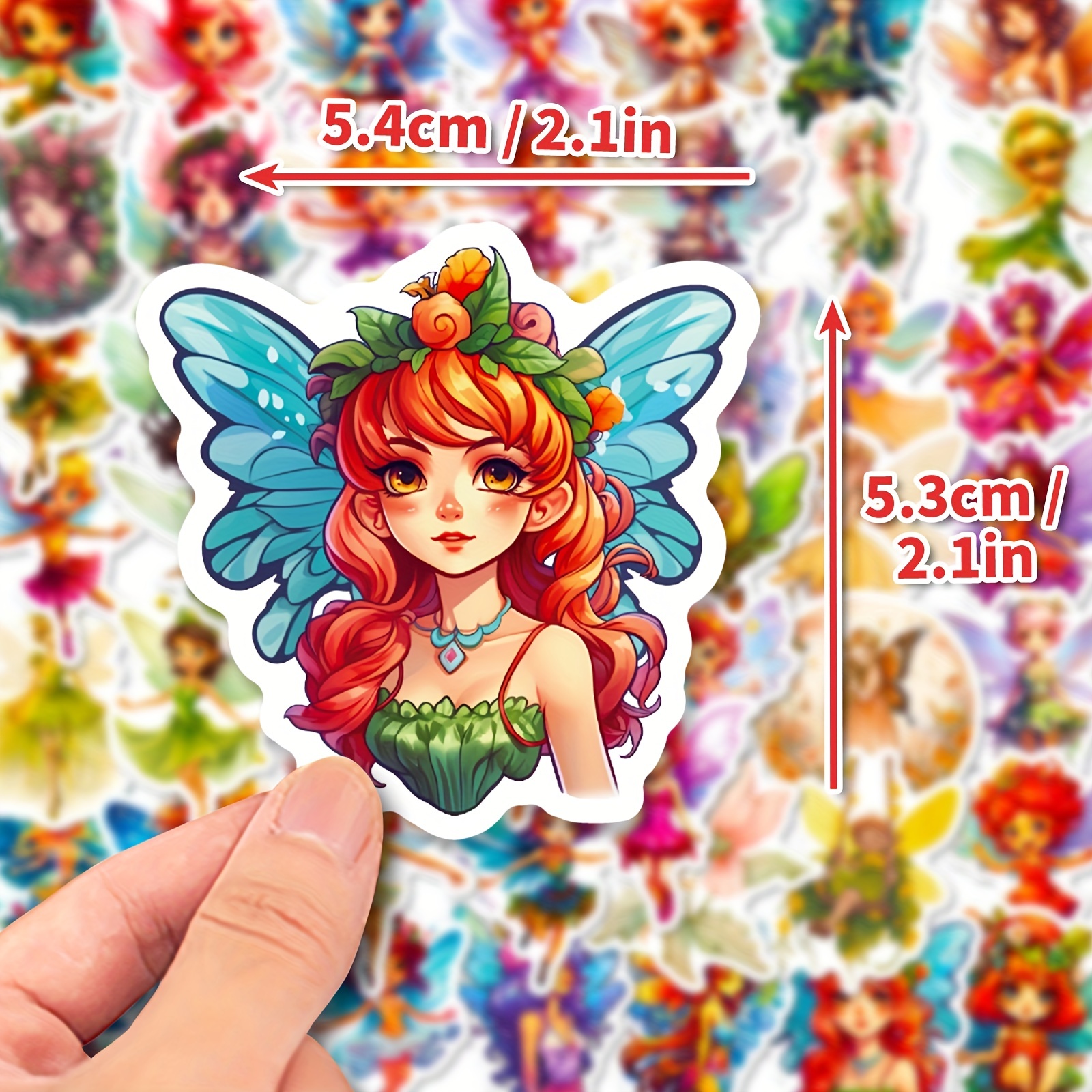 Wildflower Fairy Elf Stickers New Creative Angel Wings - Temu