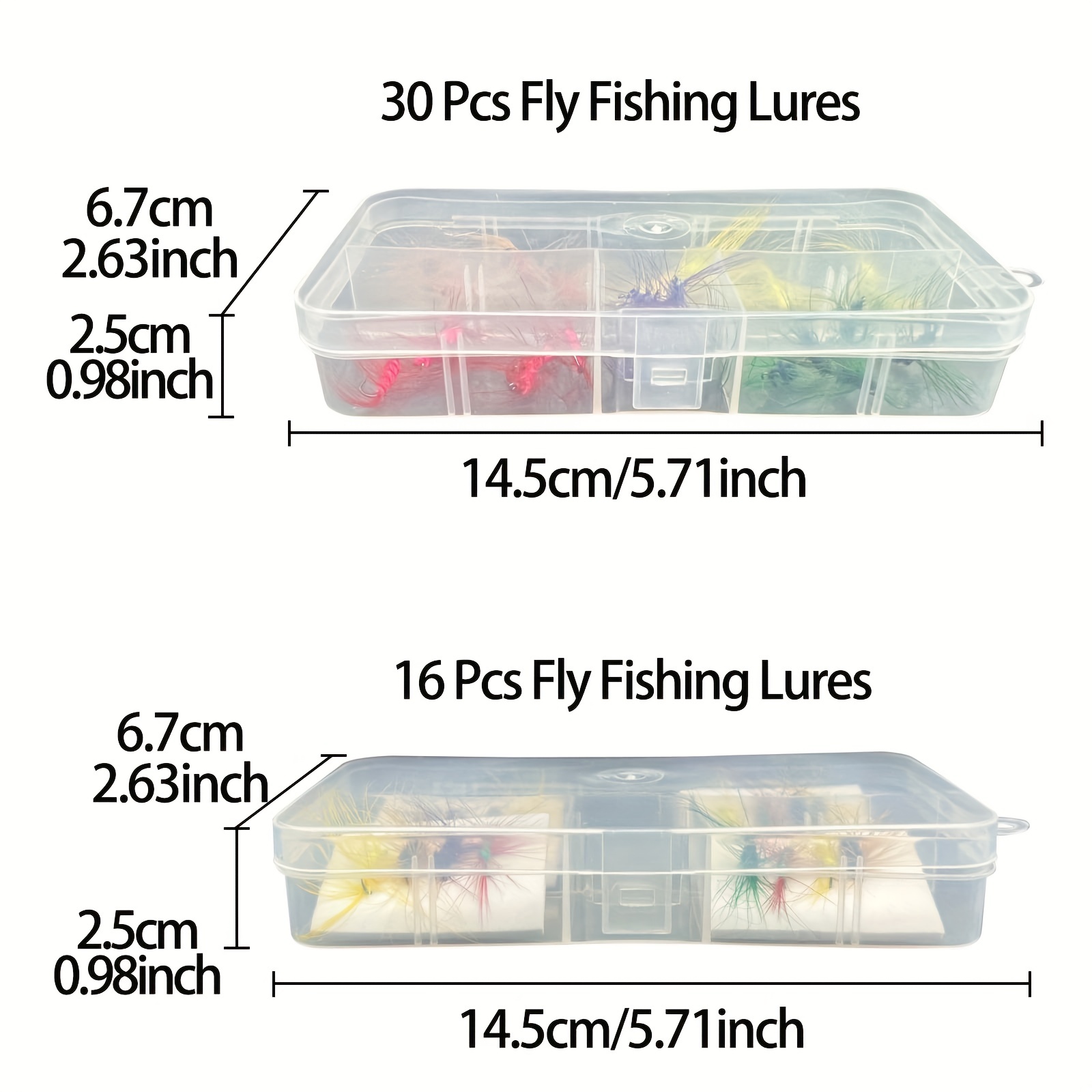 80pcs Random Color Fly Fishing Lures Set With Storage Case, Flying Lure  Bait Kit For Carp, Fishing Gear