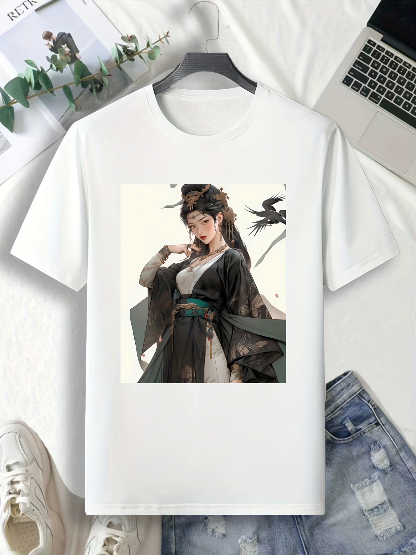 Designs Gráficos para Camisetas e Merch de menina anime