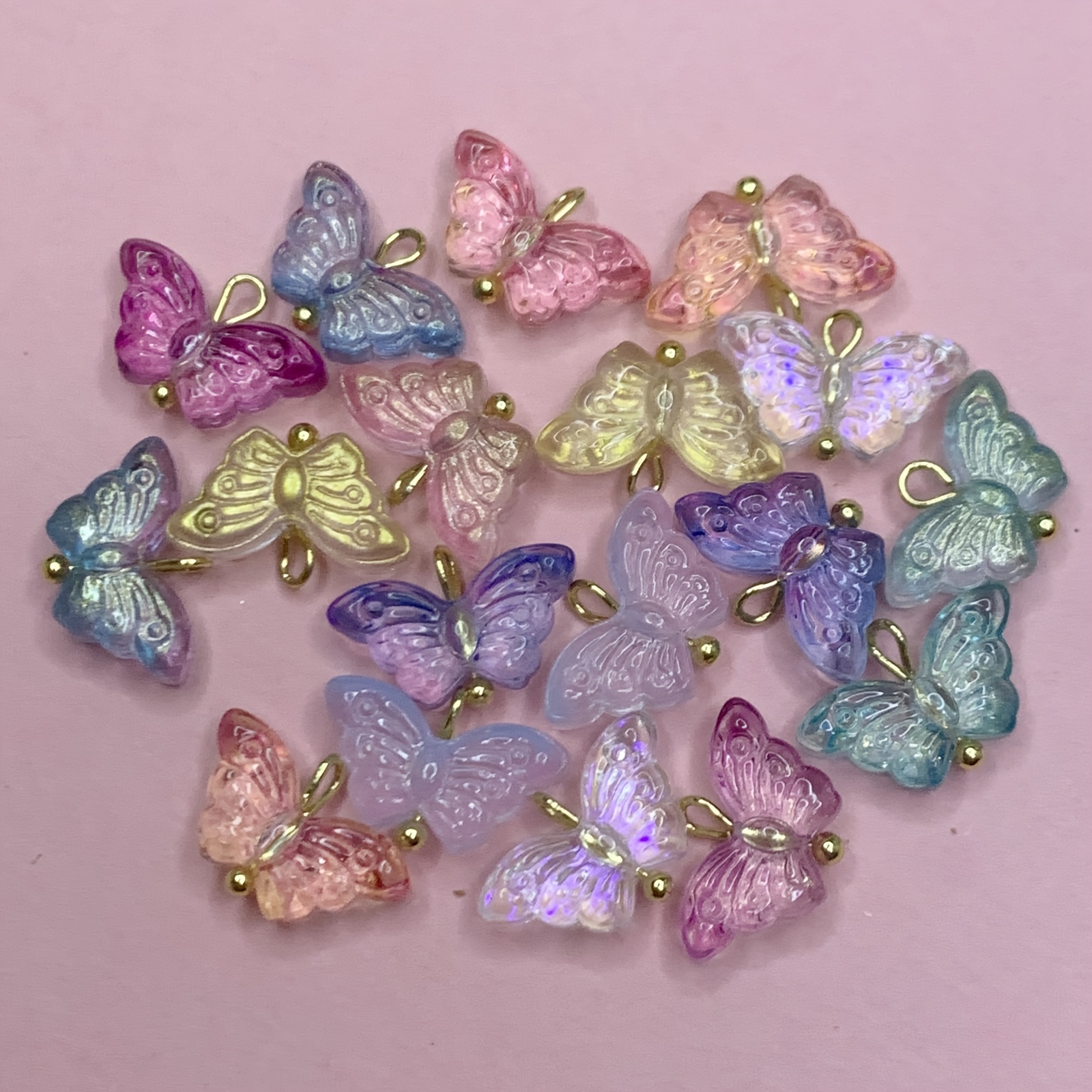 Butterfly Charms Jewelry Making  Glass Jewelry Making Supplies