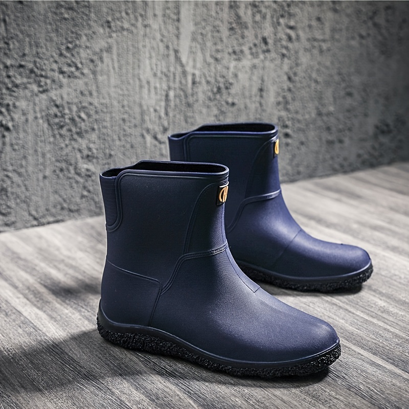 Men's Rain Boots Wear-resistant Waterproof Non-slip Knee High Rain Shoes  For Outdoor Working Fishing