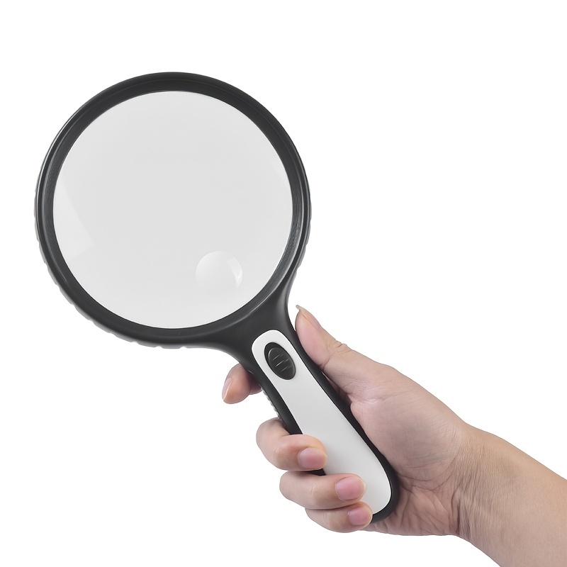 5x Magnifying Glass With 48 Adjustable Led Lights: Perfect - Temu