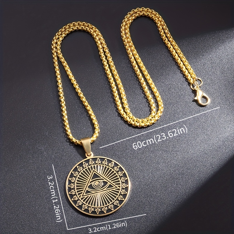 Providence Eye Pendant Necklace Retro Freemasonry