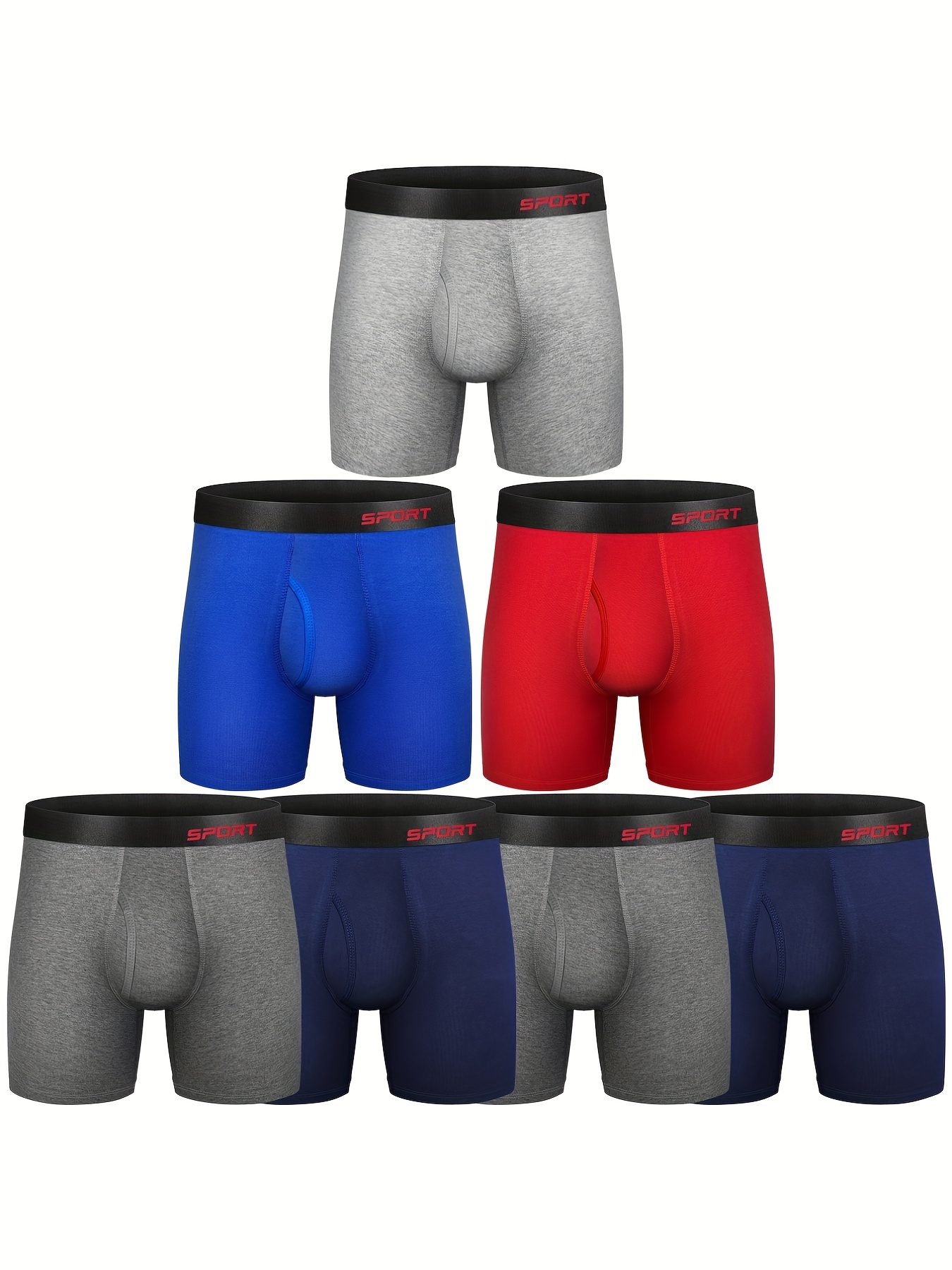 Men's Underwear Comfortable Boxer Briefs Wide Waistband - Temu