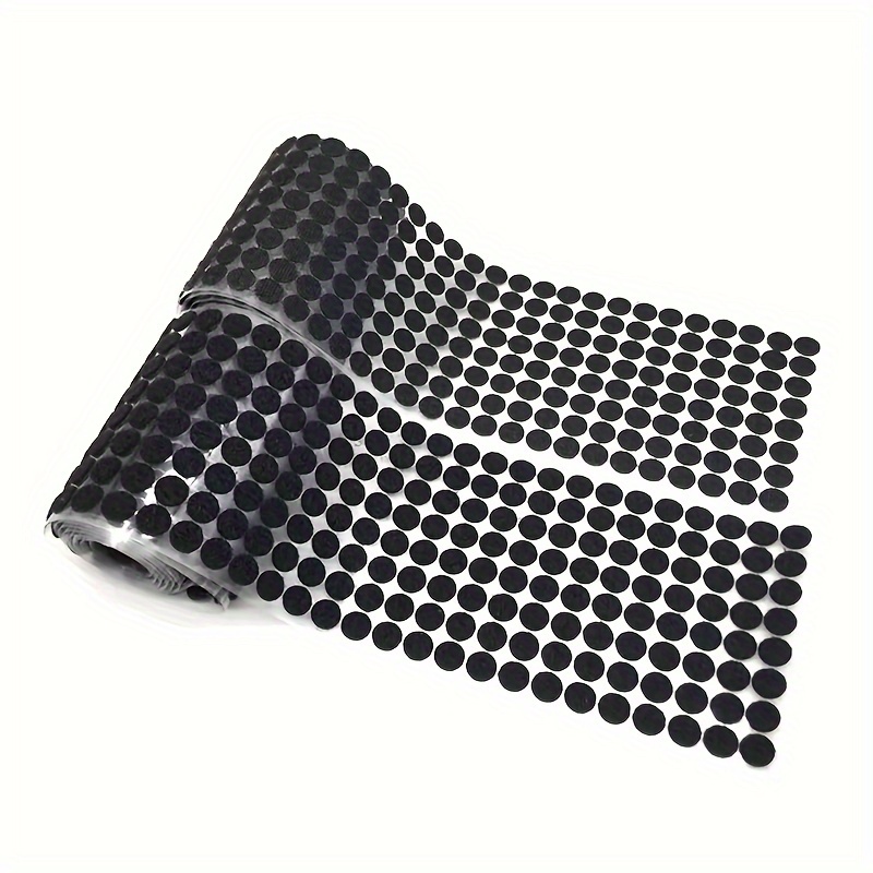 100 sets - Round Hook & Loop Fastener Tape - 1cm / 1.5cm / 2cm / 2.5cm -  Hook & Loop Dot with Self Adhesive