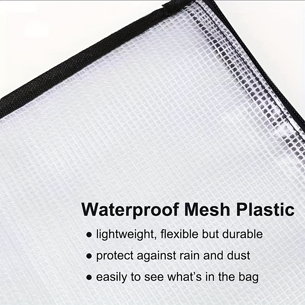 Waterproof Portfolio Bag Poster Storage Bag With Zipper And - Temu